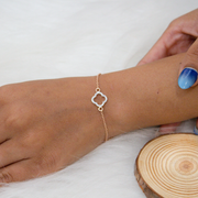 Clover 18k Gold Plated Sterling Silver Bracelet