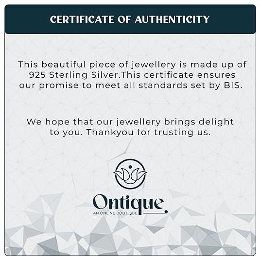 Ontique 925 Silver Crown Shaped Pendant For Women