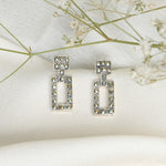 Load image into Gallery viewer, 925-sterling-silver-fancy-baguette-earrings

