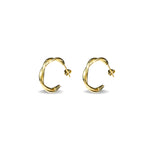 Load image into Gallery viewer, 925-sterling-silver-gilded-hoop-earrings-for-women
