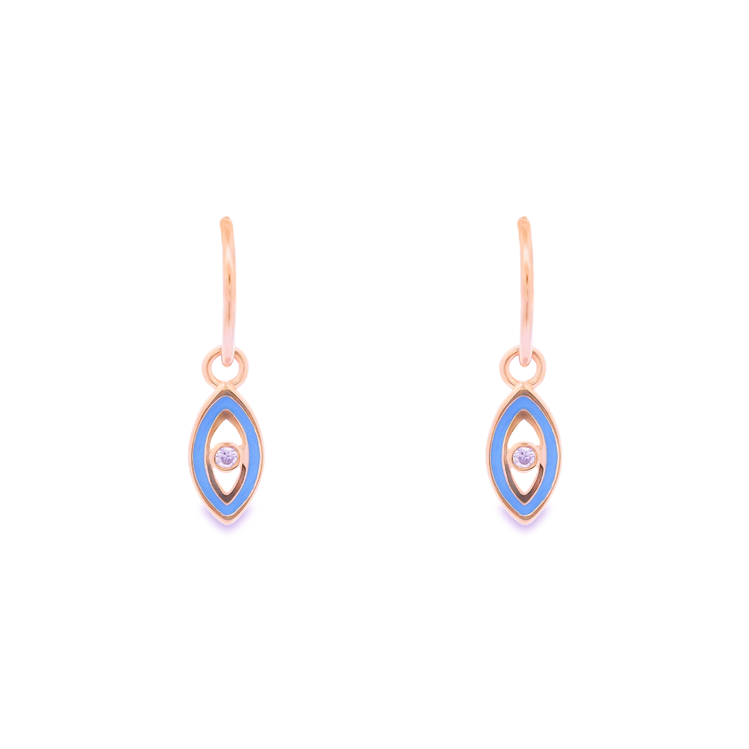 Evil Eye 18K Gold Plated Sterling Silver Earrings
