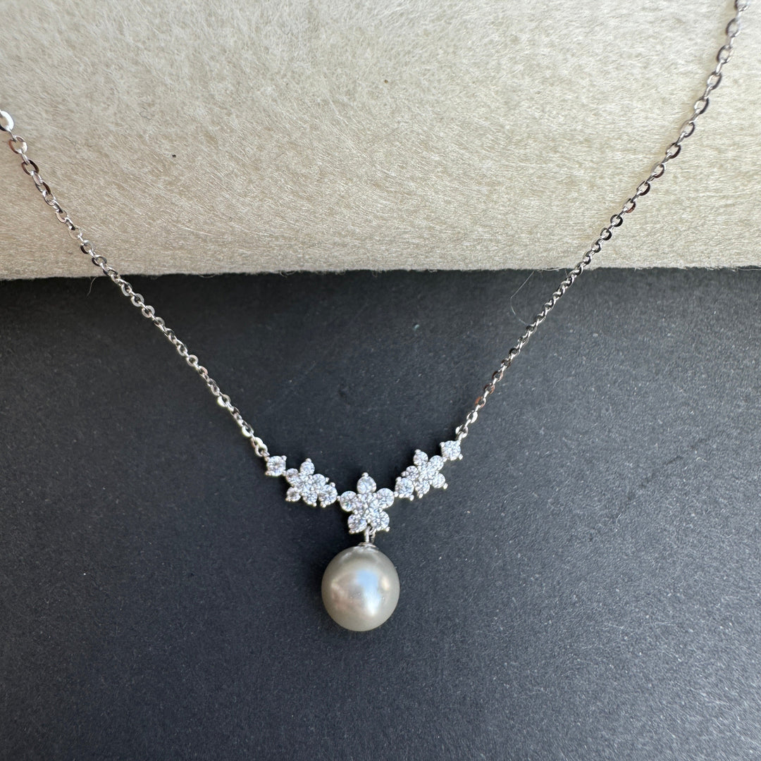 Aurora Pearl Sterling Silver Pendant Chain