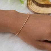 Sleek Kada 925 Sterling Silver Bracelet