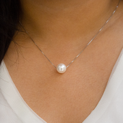 Pearl Frost 925 Sterling Silver Chain Pendant Set