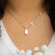 Mirae 925 Sterling Silver Chain Pendant Set