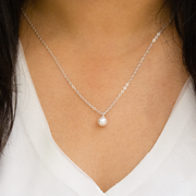 Pearl Desire 925 Sterling Silver Chain Pendant Set