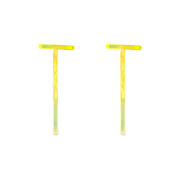 T-shaped Sterling Silver Earrings