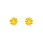 Load image into Gallery viewer, Jasmine 1 micron gold plated silver earrings
