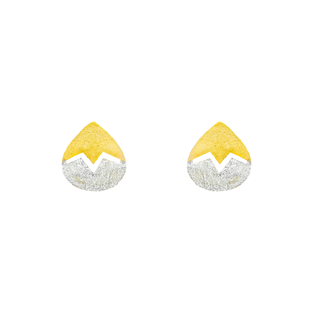 DewDrop 1 micron gold plated silver earrings