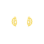 Load image into Gallery viewer, Leaf 1 micron gold plated silver earrings
