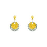 Moonlight 1 micron gold plated silver earrings