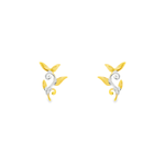 Load image into Gallery viewer, Grapewine 1 micron gold plated silver earrings
