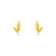 Bluebell 1 micron gold plated silver earrings