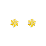 Load image into Gallery viewer, Daisy 1 micron gold plated silver earrings
