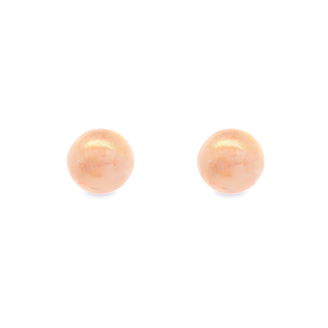 Globe 1 micron gold plated silver earrings