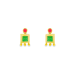 Load image into Gallery viewer, Pristine 1 micron gold plated silver earrings
