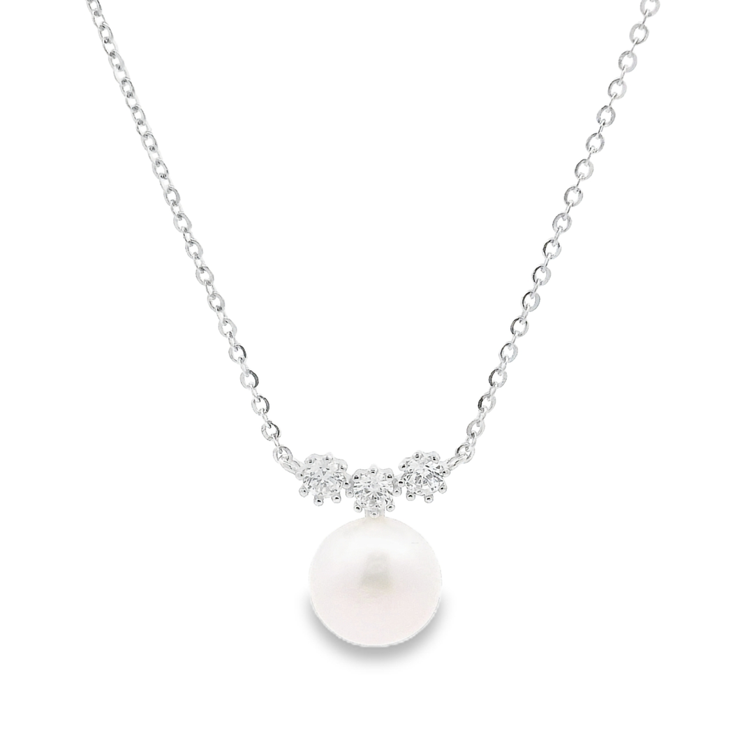 Starry Pearl Sterling Silver Pendant Chain