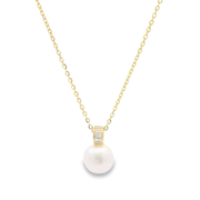 Radiant Pearl Sterling Silver Pendant Chain