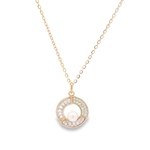 Load image into Gallery viewer, Lunar Glow Rose Golden Sterling Silver Pendant Chain
