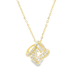 Load image into Gallery viewer, Eternal Frame Golden Sterling Silver Pendant Chain
