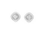 Load image into Gallery viewer, Pristine Mother of pearl Silver stud earrings
