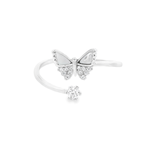 Load image into Gallery viewer, Loom Butterfly Sterling Silver Adjustable Ring
