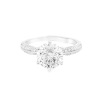 Load image into Gallery viewer, Celeste Solitaire Sterling Silver Adjustable Ring
