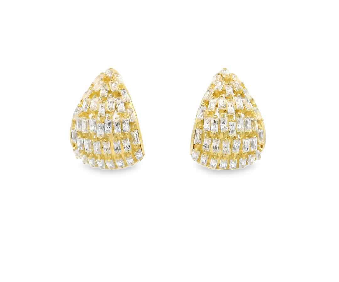 Frosty Gold Silver earrings