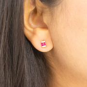 Ruby Touch 925 sterling silver earrings