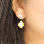 Load image into Gallery viewer, Amira Flower 925 sterling silver earrings
