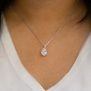 Silver Echo 925 sterling silver pendants chain set