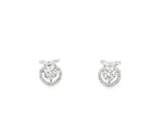 Load image into Gallery viewer, Imperial Silver stud earrings
