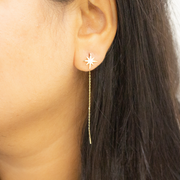 Radiant Threader 925 sterling silver earrings