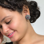 Load image into Gallery viewer, Srishti Oxidised Silver Earrings for Women
