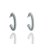 Load image into Gallery viewer, Loop Silver Hoop Earrings
