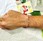 Silver infinity loop Rakhi