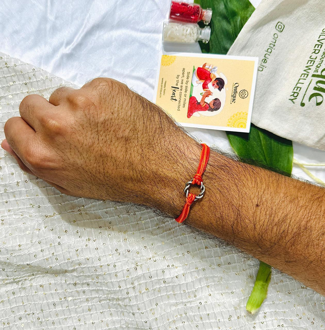 Silver Ring Rakhi
