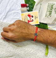 Silver Rose Flower Rakhi