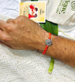 Load image into Gallery viewer, Silver Peacock Rakhi
