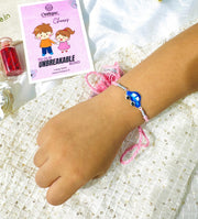 Silver Car Rakhi for Kids