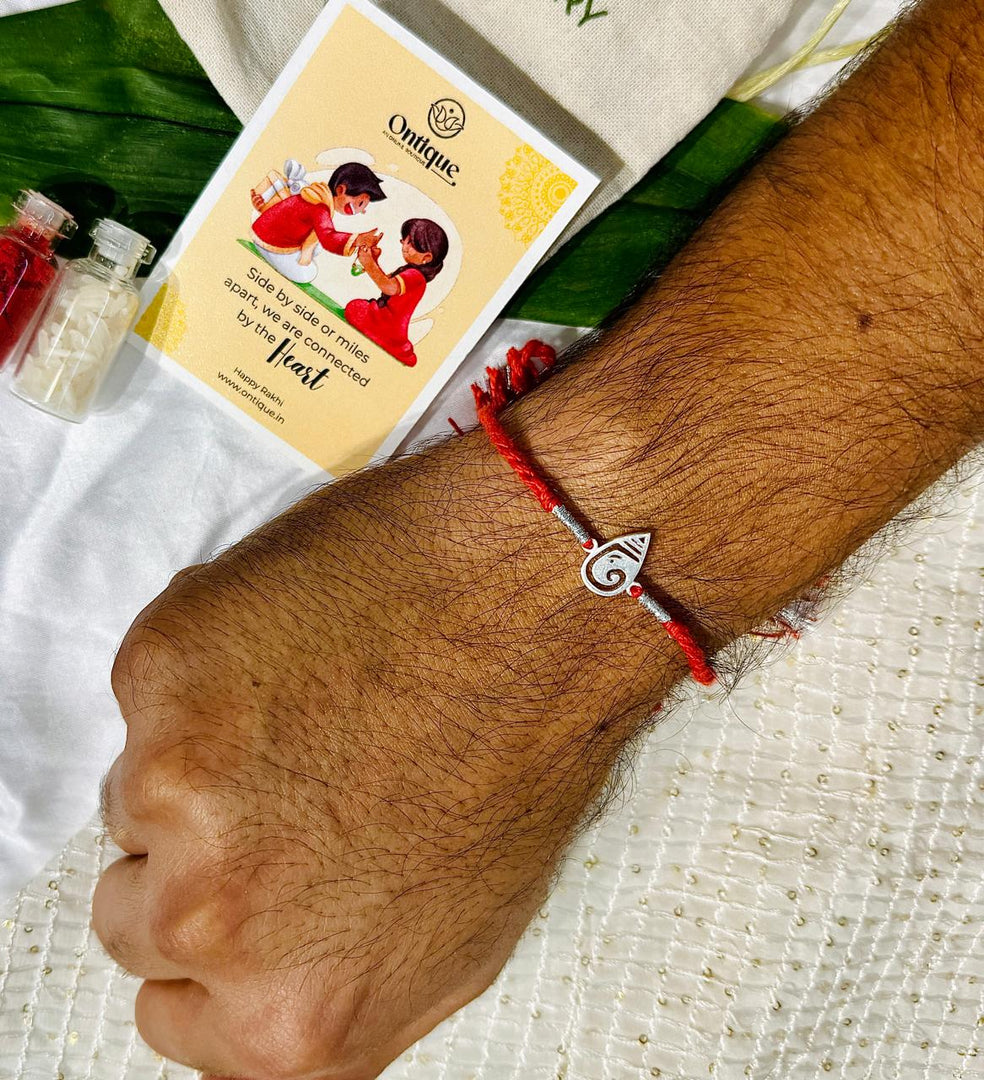 Silver Ganesh Rakhi