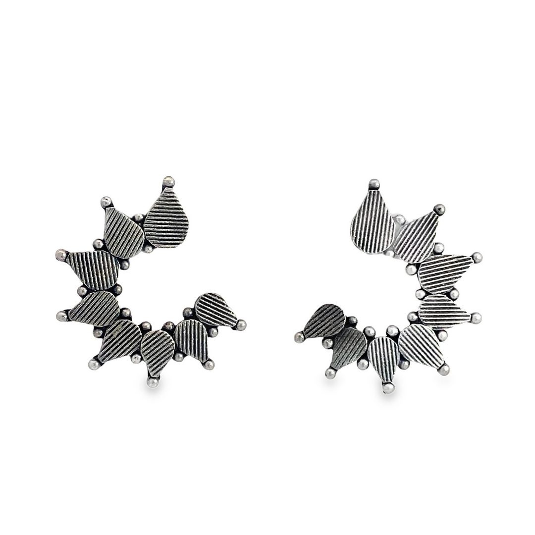 chaitra-oxidised-silver-earrings