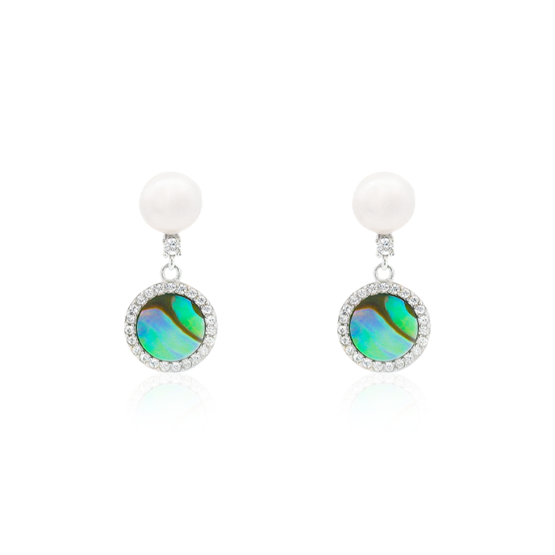 green-globe-mop-silver-drop-earrings