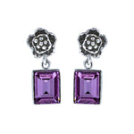 Load image into Gallery viewer, Rose Affair diamond drop Earrings
