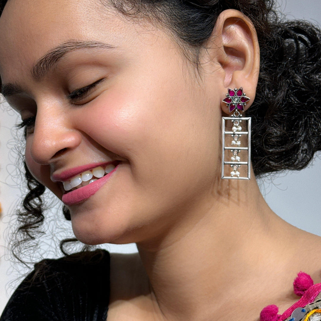 megh-mala-silver-oxidised-earrings