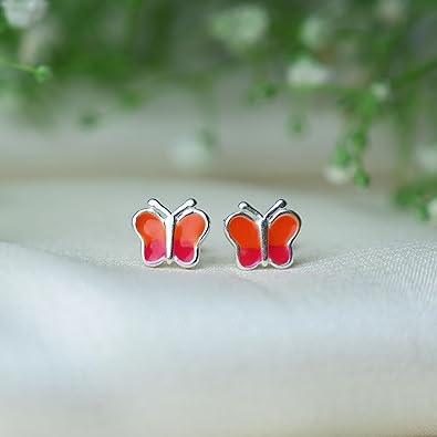 ontique-925-silver-butterfly-shaped-studs-earrings-for-kids