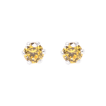 Load image into Gallery viewer, ontique-925-silver-lemon-chiffon-studs-earrings-for-women
