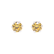 ontique-925-silver-lemon-chiffon-studs-earrings-for-women