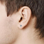 Load image into Gallery viewer, ontique-925-sterling-silver-studs-earrings-for-men-boys-kids
