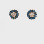 Load and play video in Gallery viewer, Blue Petal Bloom Earrings
